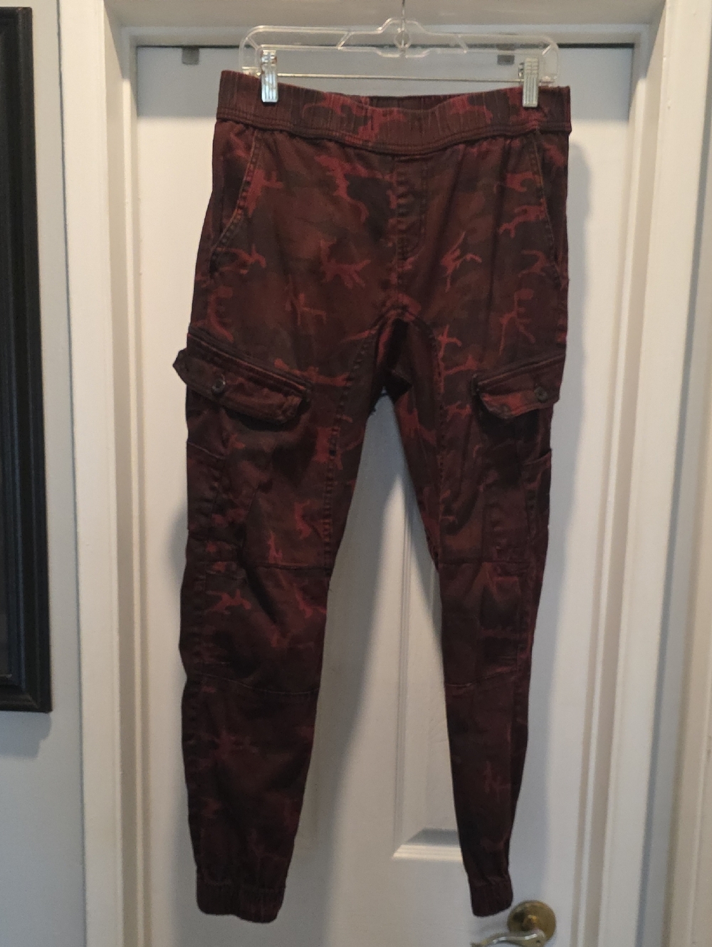 Ring of Fire Burgundy Camo Cargo Pants